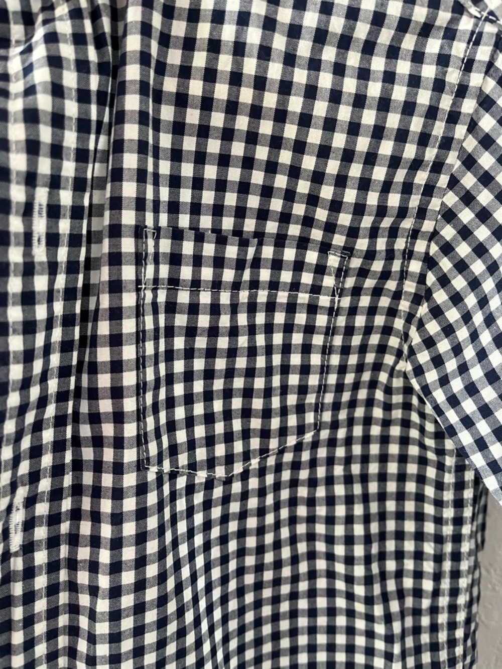 Janie and Jack Blue Navy Plaid Checkered Button Down Long Sleeve Toddler Boy 2T - Picture 5 of 6